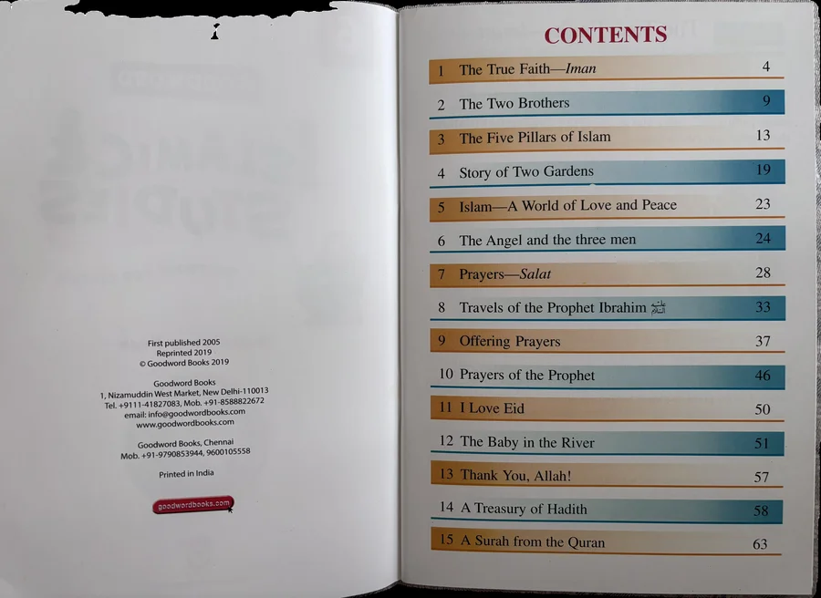 Islamic Studies for Class 6 image