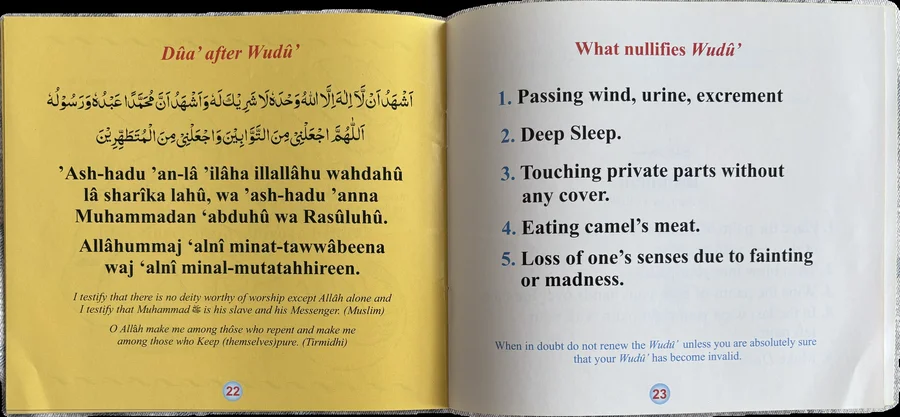 My Wudu book image